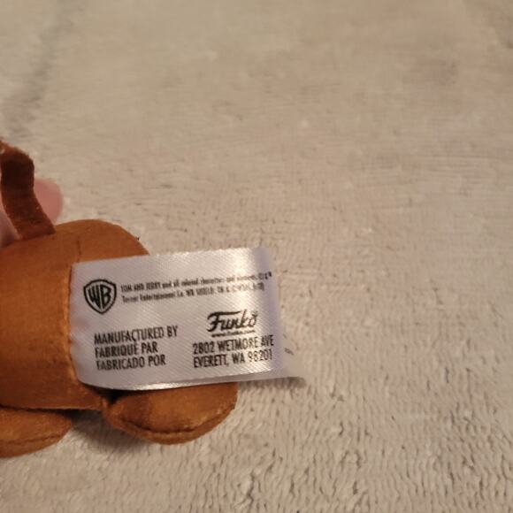Funko Tom & Jerry Game Stop Jerry Mouse Plush Stuffed Toy 6 Inch Warner Brothers - Picture 6 of 6